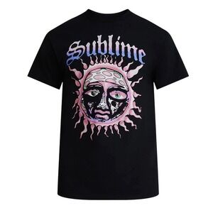 Sublime Big Men's Cotton Graphic Tee - Black - Size 3XL